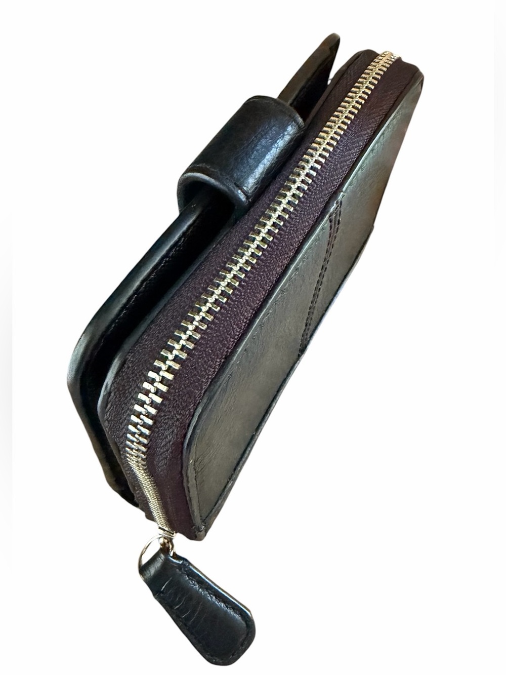 Coach Black Pebbled Leather Zip & Snap Wallet - Picture 3 of 7